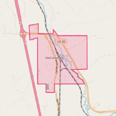 Map of McCammon