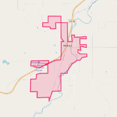 Map of Midvale