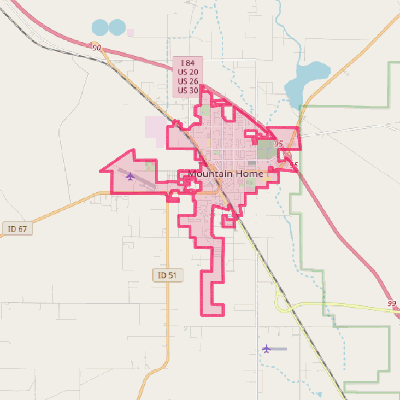 Map of Mountain Home