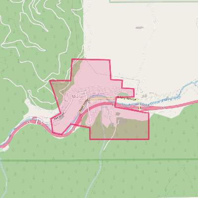 Map of Mullan