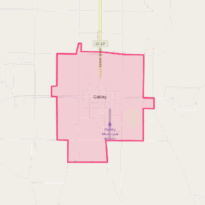 Map of Oakley