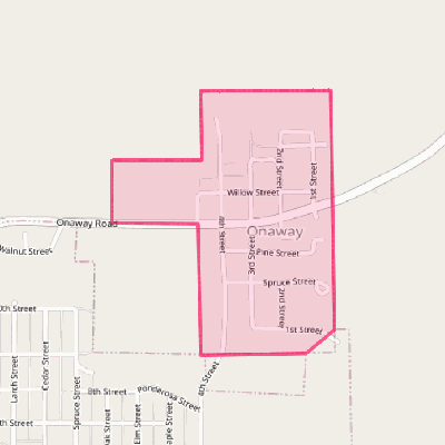 Map of Onaway