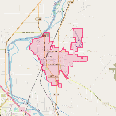 Map of Payette