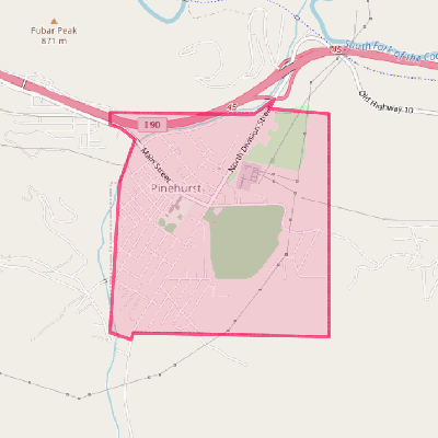 Map of Pinehurst