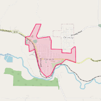 Map of Potlatch