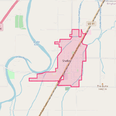 Map of Shelley