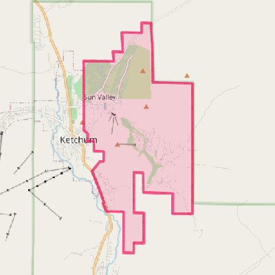 Map of Sun Valley