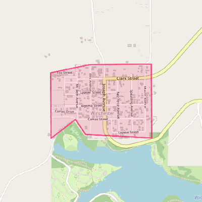 Map of Winchester