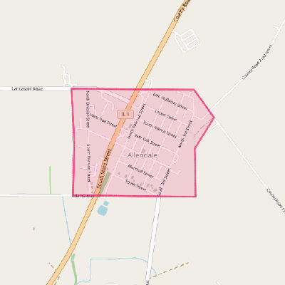 Map of Allendale