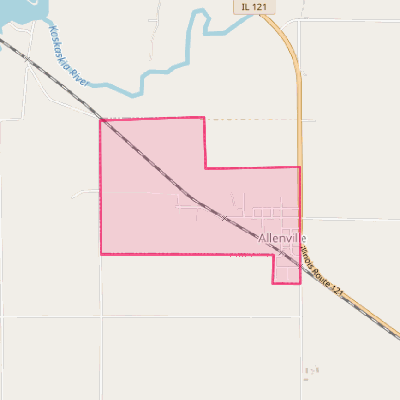 Map of Allenville