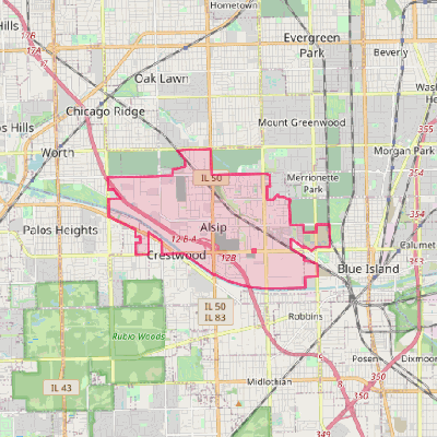 Map of Alsip