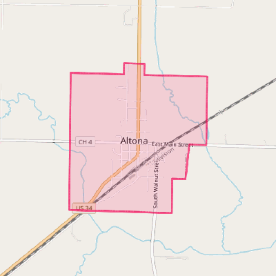 Map of Altona