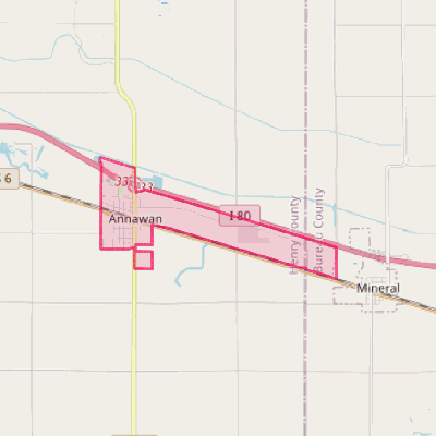 Map of Annawan