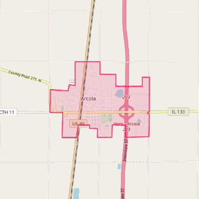 Map of Arcola