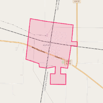 Map of Ashley