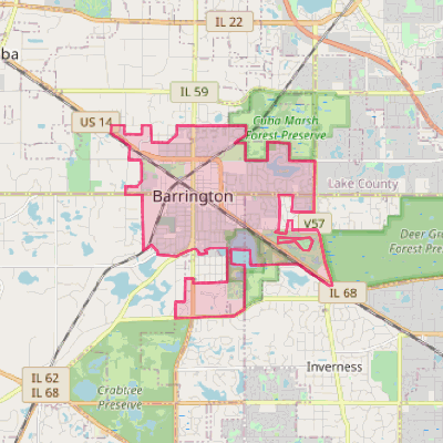 Map of Barrington