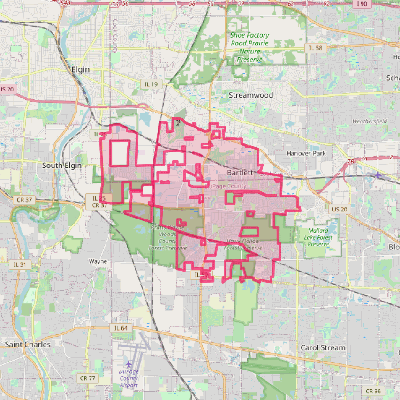 Map of Bartlett