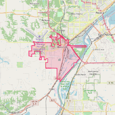 Map of Bartonville