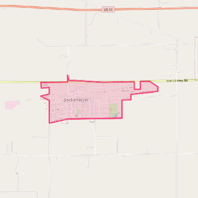 Map of Beckemeyer