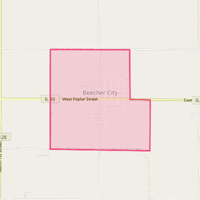 Map of Beecher City