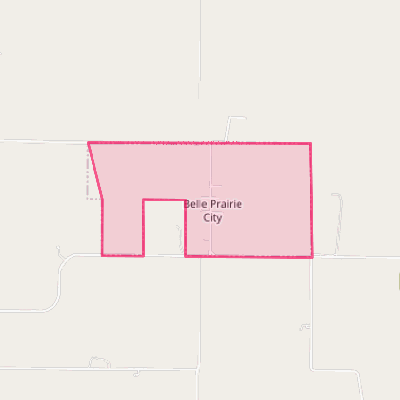Map of Belle Prairie City