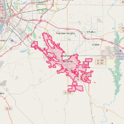 Map of Belleville