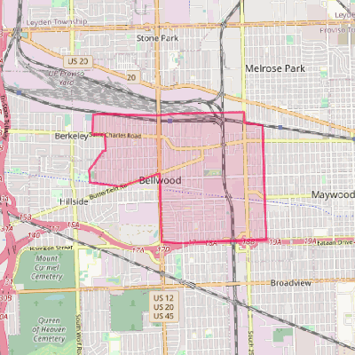 Map of Bellwood