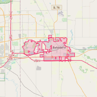 Map of Belvidere