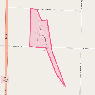 Map of Bentley