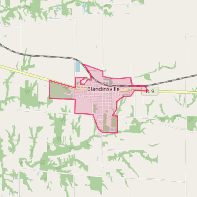 Map of Blandinsville