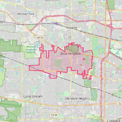 Map of Bloomingdale