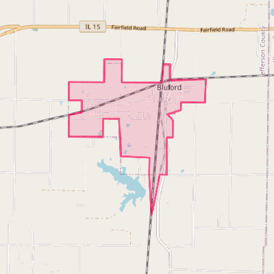 Map of Bluford