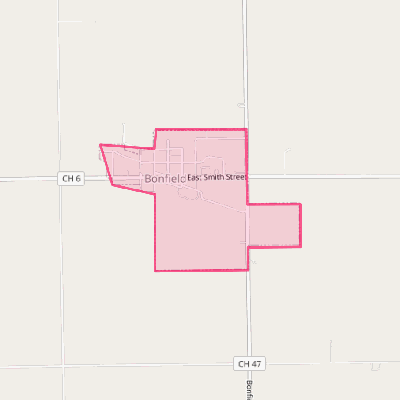 Map of Bonfield