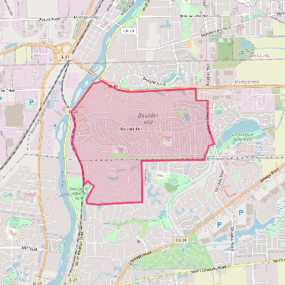 Map of Boulder Hill