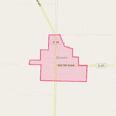 Map of Bowen