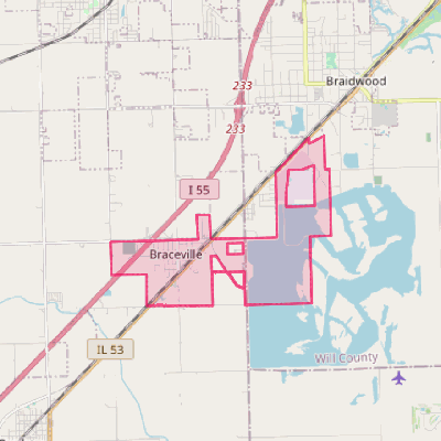 Map of Braceville