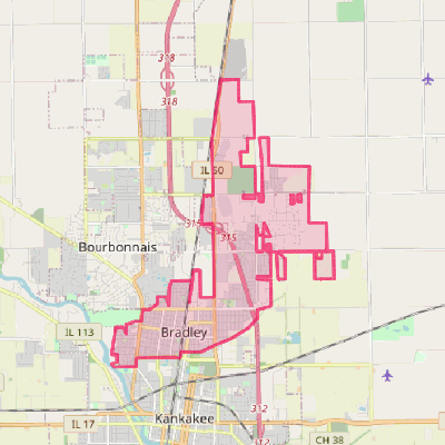 Map of Bradley