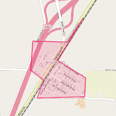 Map of Broadwell