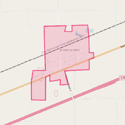 Map of Brownstown