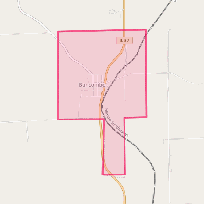 Map of Buncombe