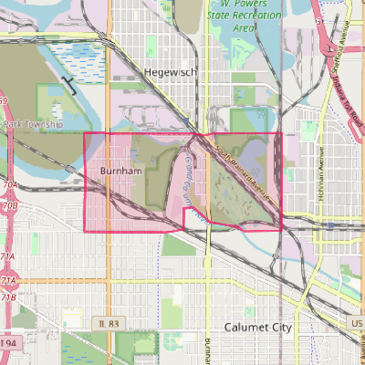 Map of Burnham