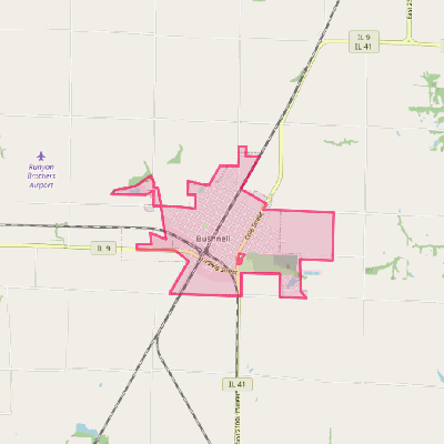 Map of Bushnell