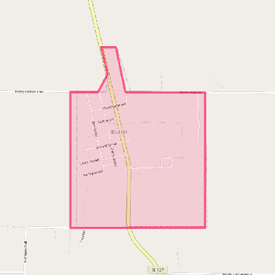 Map of Butler