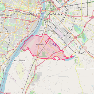 Map of Cahokia