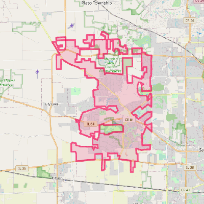 Map of Campton Hills