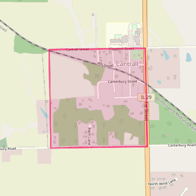 Map of Cantrall
