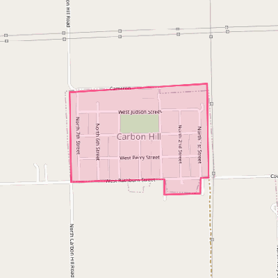 Map of Carbon Hill