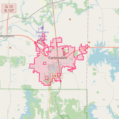 Map of Carbondale