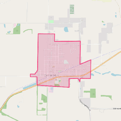 Map of Carrier Mills