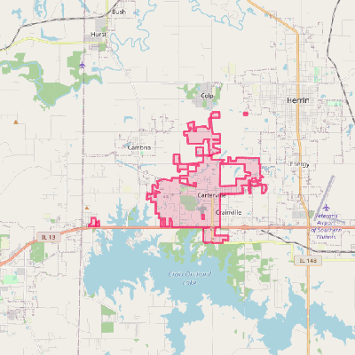 Map of Carterville